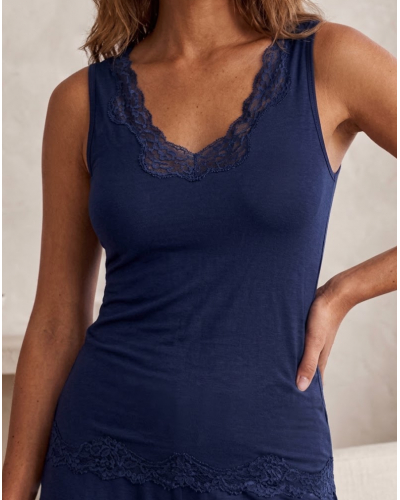 Top Bienestar sin mancha Antigel Simply Perfect (Bleu Marine)