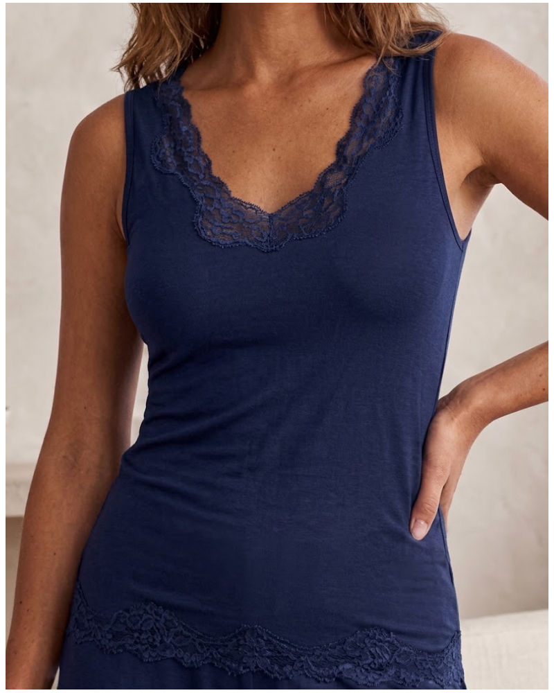 Top bien-être sans manche Antigel Simply Perfect (Bleu Marine)