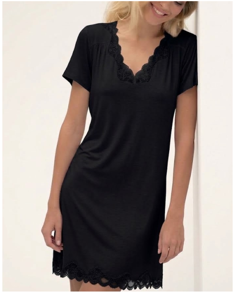 Camisone manga corta Antigel Simply Perfect (Negro)