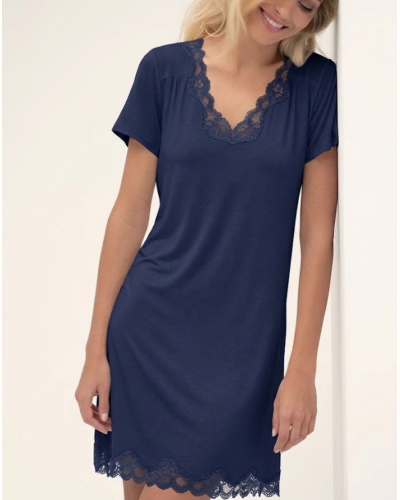 Nightdress short sleeve Antigel Simply Perfect (Bleu Sarcelle)