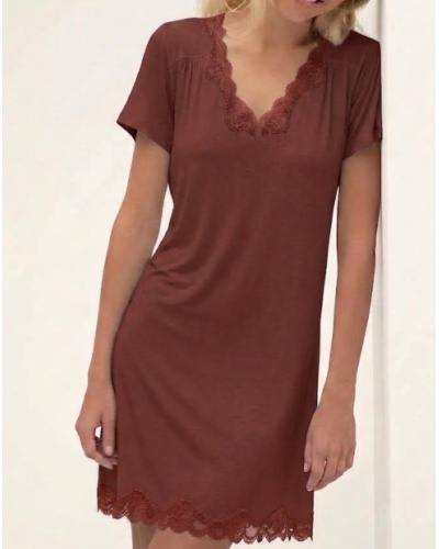 Camisón mangas cortas Antigel Simply Perfect (Châtaigne)