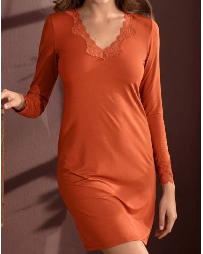 Nightdress long sleeves Antigel Simply Perfect (Orange Safrané)