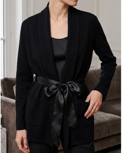 Short dressing gown Antigel Simply Perfect (Noir Polaire)