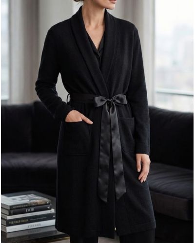 Long dressing gown Antigel Simply Perfect (Noir Polaire)