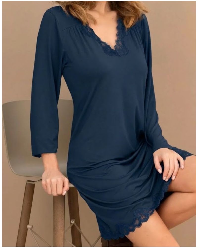 Nuisette manches longues bien-être Antigel Simply Perfect (Bleu Sarcelle)