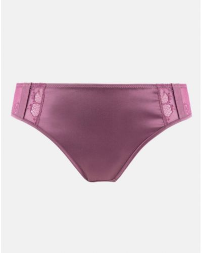 Slip en Soie Maison Lejaby Silk'N Lace (Rubis Rose)