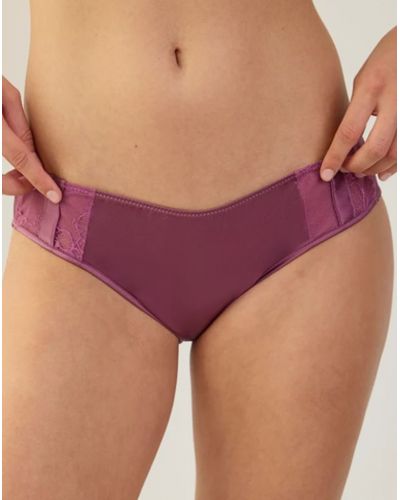 Slip en Soie Maison Lejaby Silk'N Lace (Rubis Rose)