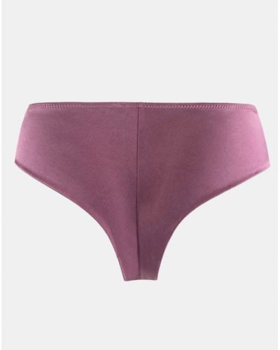 Tanga en Seda Maison Lejaby Silk'N Lace (Rubis Rose)