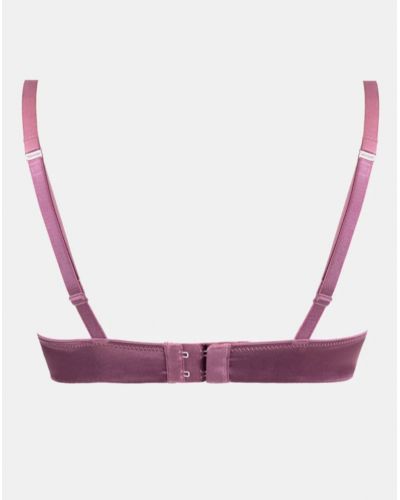 Silk underwired tulip bra Maison Lejaby Silk'N Lace (Rubis Rose)