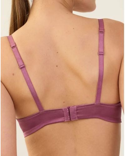 Soutien-gorge armatures tulipe en Soie Maison Lejaby Silk'N Lace (Rubis Rose)