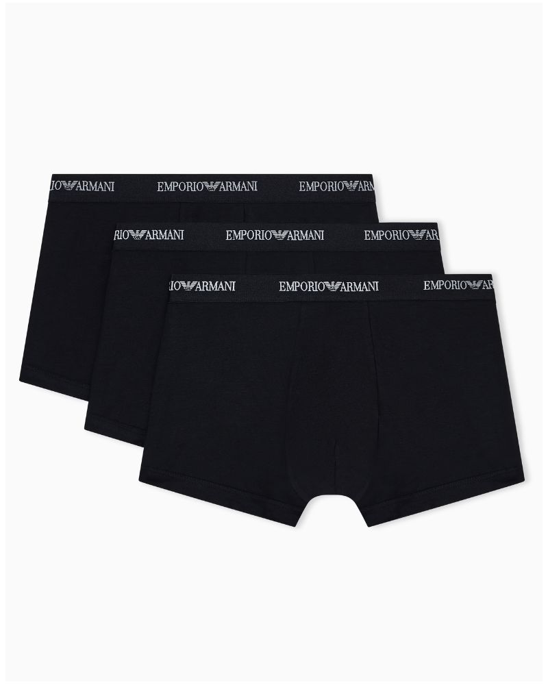 Paquete de 3 bóxers Emporio Armani Core Logoband (Negro)