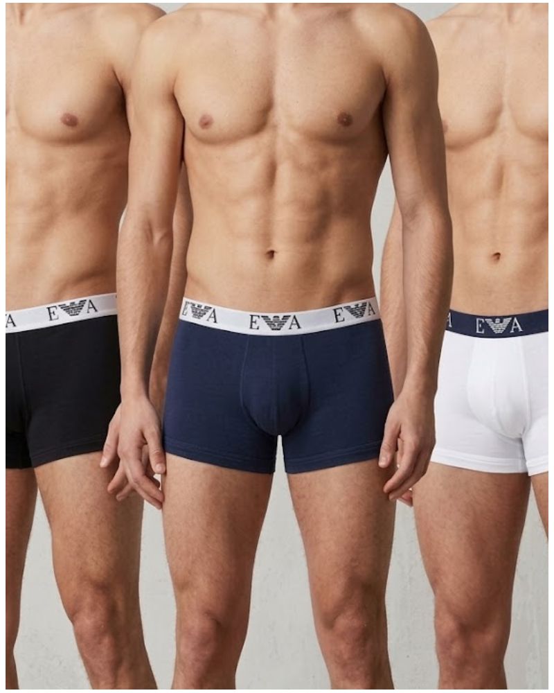 Paquete de 3 bóxers Emporio Armani Bold Monogram (M0042)