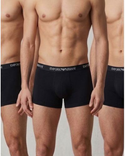 Lot de 3 boxers Emporio Armani Core Logoband (Noir)