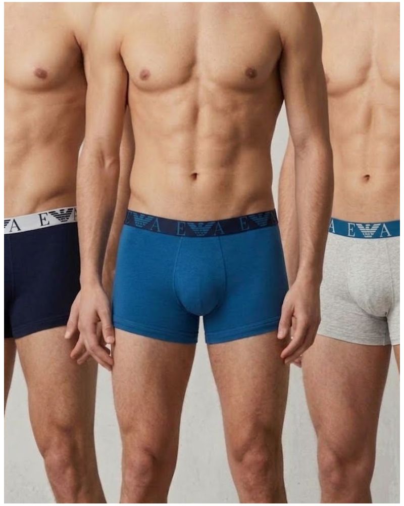 Paquete de 3 bóxers Emporio Armani Bold Monogram (MB637)