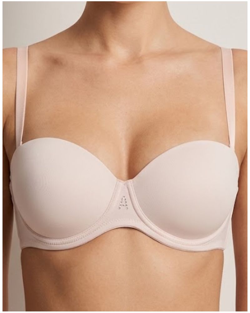 Removable strapless bra Antigel Culte Beauté (Rose Délicat)