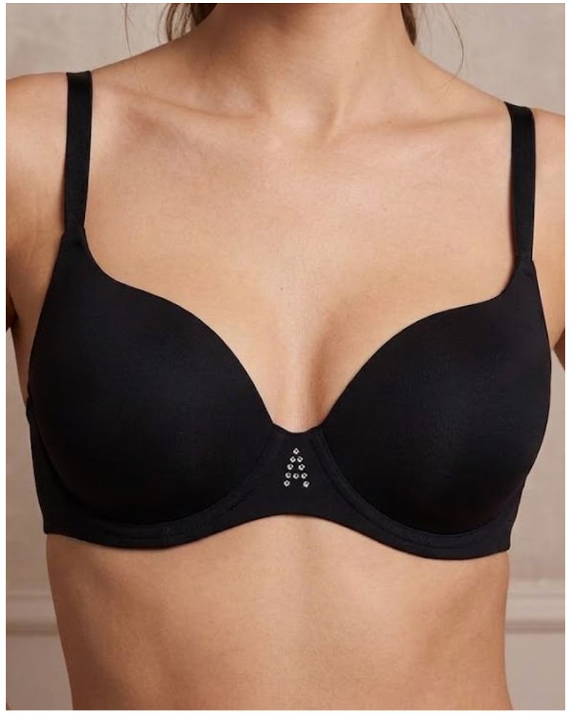 Deep plunge padded bra Antigel Culte Beauté (Black)