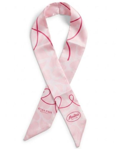Pañuelo satinado Anita Octubre Rosa