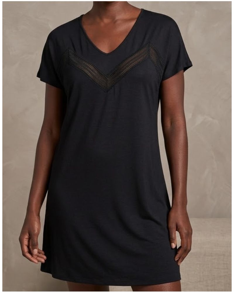 Tunic nightdress Antigel Simply Graphic (Black)