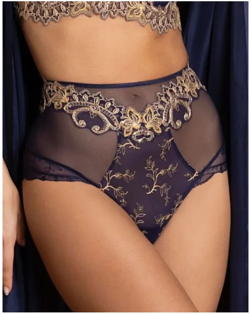 High waist shorty Lise Charmel Grand Soir Saphir (Marine Or)