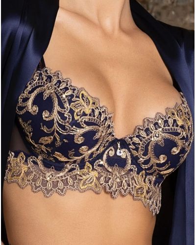 Enriched padded bra Lise Charmel Grand Soir Saphir (Marine Or)