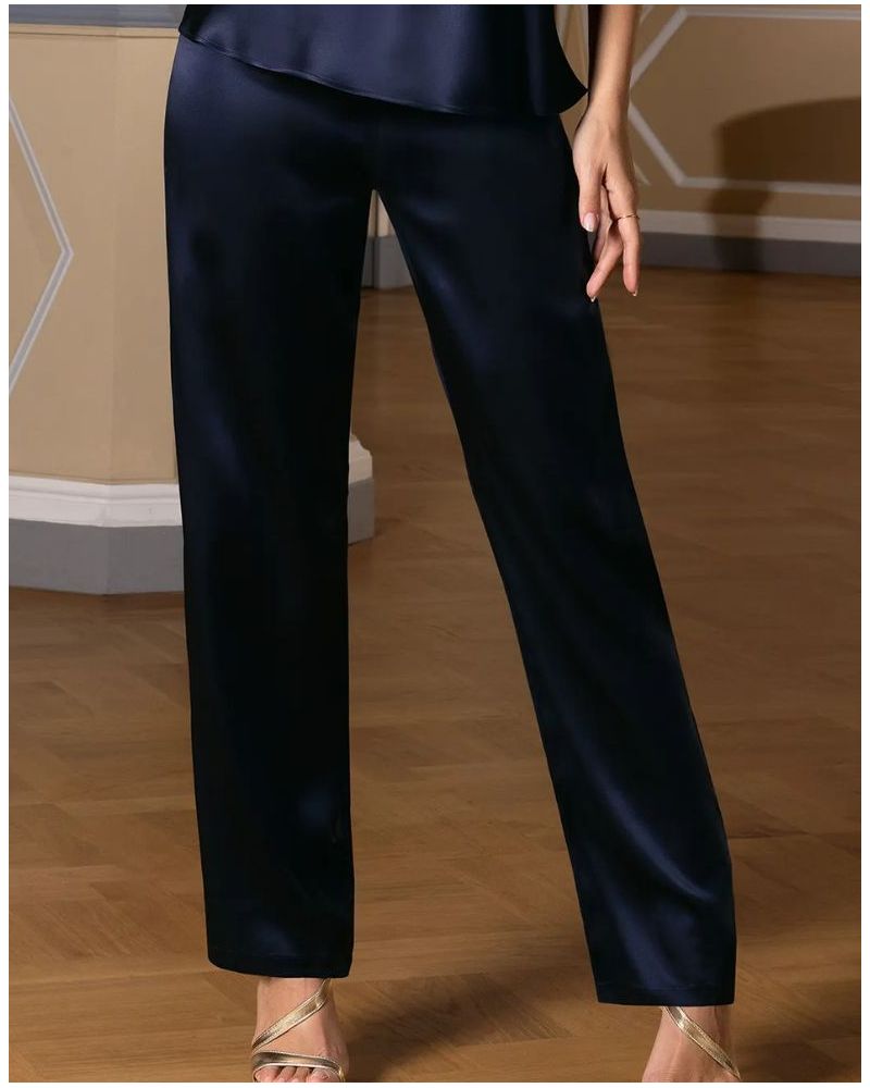 Silk pants Lise Charmel Grand Soir Saphir (Marine Or)
