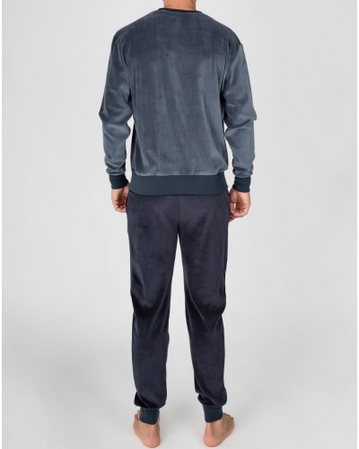 Pyjama en velours Massana (Imprimé Gris)