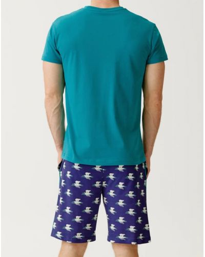 Bermuda pijama PAUPOLA jersey 100% algodón orgánico Paul Arthur (Marine)