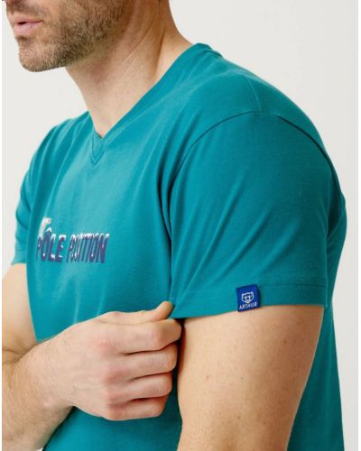 Bermuda pijama PAUPOLA jersey 100% algodón orgánico Paul Arthur (Marine)