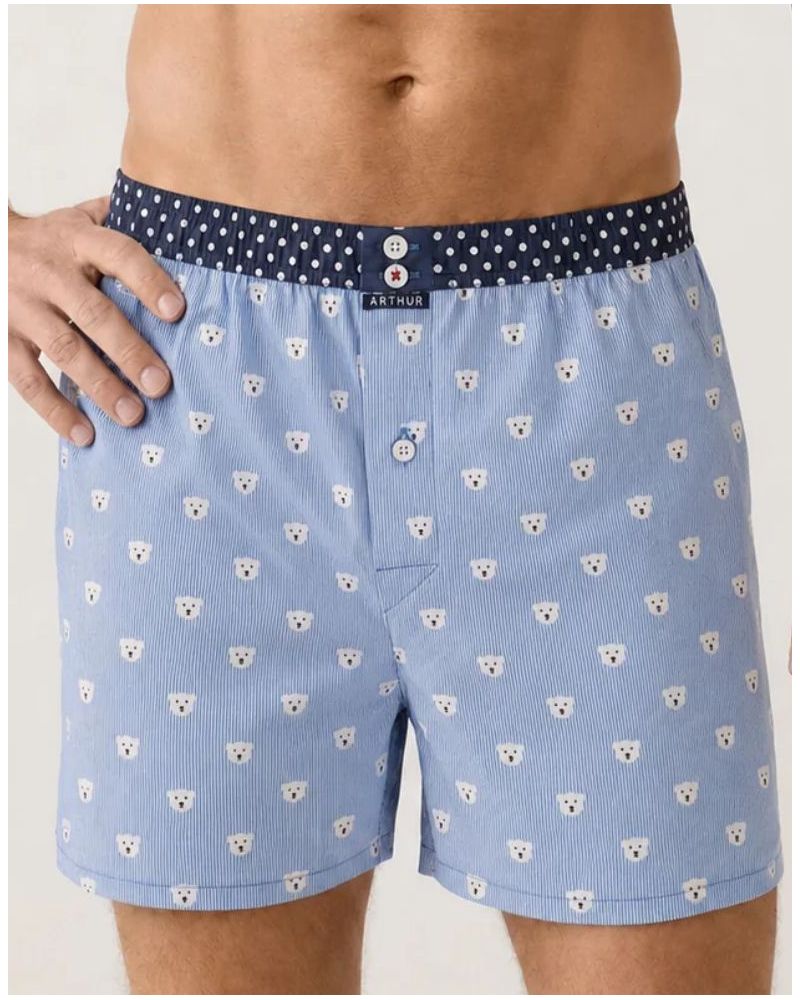 Jockstrap 100% organic cotton Arthur (Bleu)