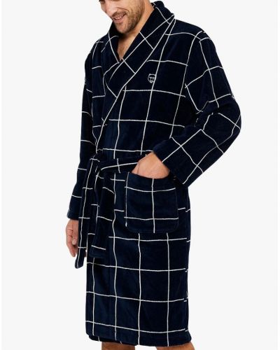 100% cotton velour Bathrobe Arthur (Marine)
