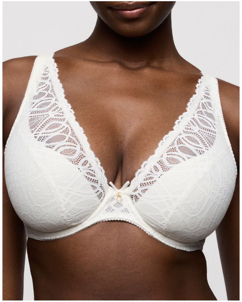 Sujetador plunge con medio relleno Prima Donna Salerno (Naturel)