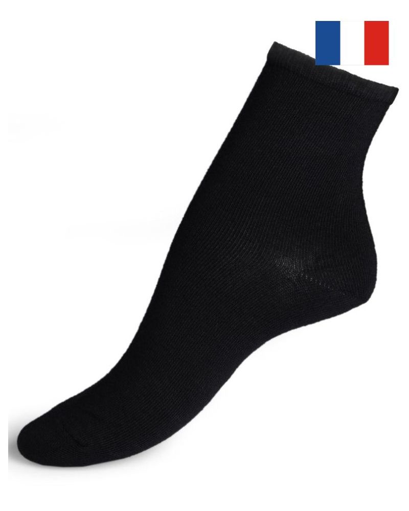 Calcetines de algodón de mujer permanent uni Maison Broussaud (Negro)