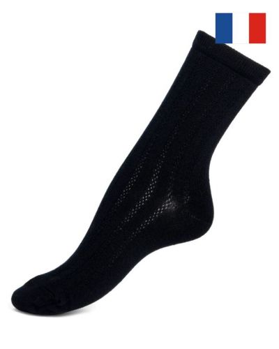 Calcetines de lana de mujer Maison Broussaud Fantaisie (Negro)