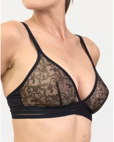 Sujetador Triángulo Suave Maison Lejaby Nufit Stardust (Negro)