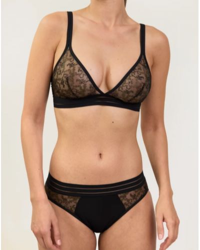 Soft Triangle Bra Maison Lejaby Nufit Stardust (Black)