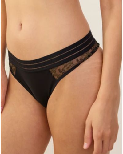Tanga Maison Lejaby Nufit stardust (Negro)