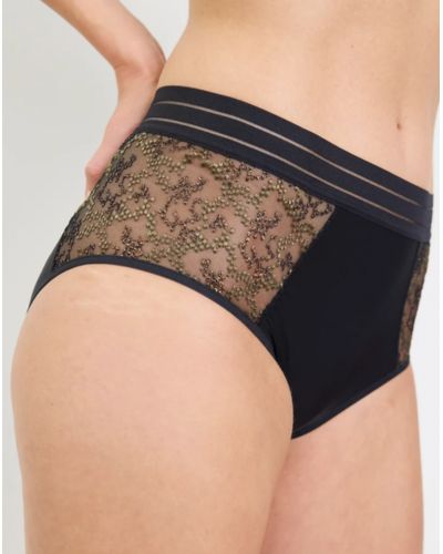Braguita de Cintura Alta Maison Lejaby Nufit Stardust (Negro)