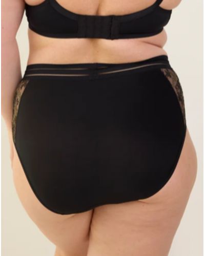 High-Waist Brief Maison Lejaby Nufit Stardust (Black)
