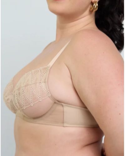 Three-part underwired bra Maison Lejaby Dreamcatcher (Nougat)