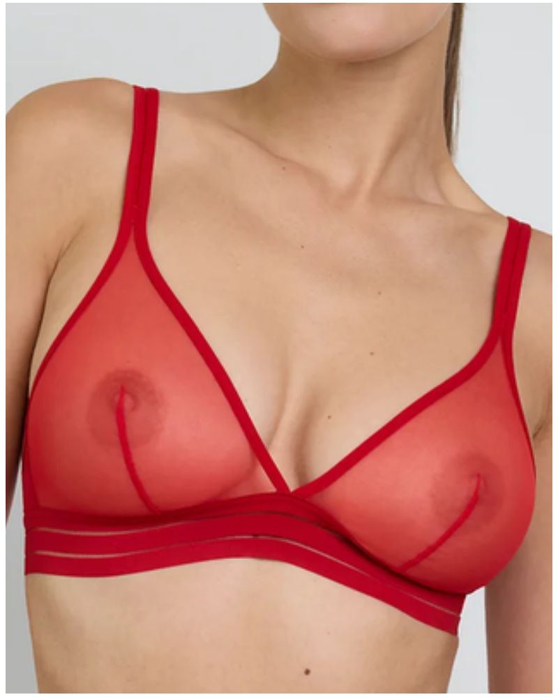 Sujetador Triángulo Maison Lejaby Nufit (Rouge passion)