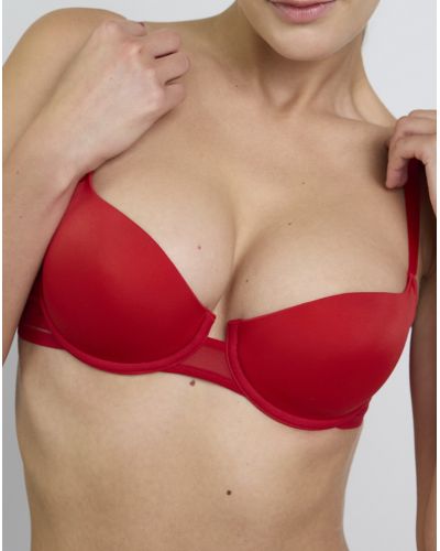 Padded Balconette Bra Maison Lejaby Nufit (Rouge passion)