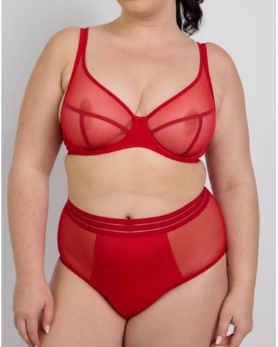 Soutien-gorge emboîtant bonnets profonds Maison Lejaby Nufit (Rouge passion)