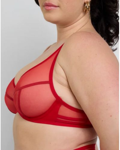 Soutien-gorge emboîtant bonnets profonds Maison Lejaby Nufit (Rouge passion)