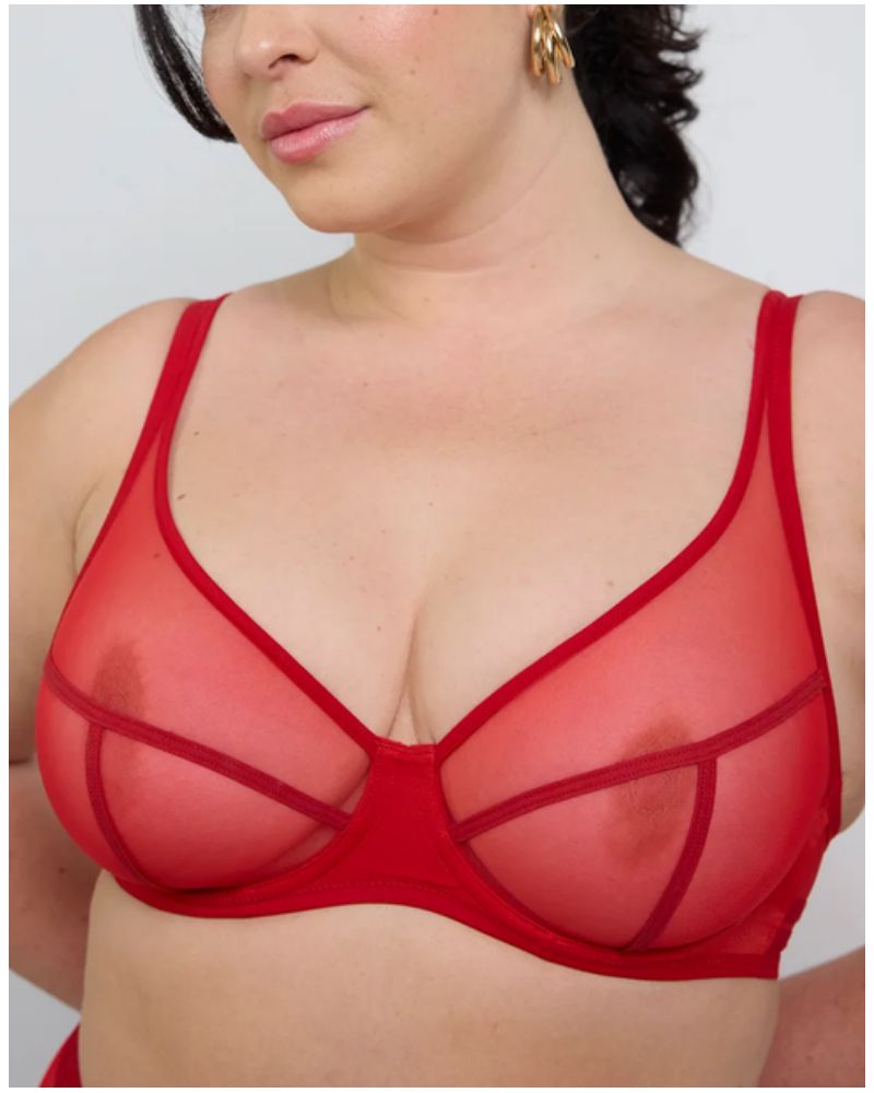 Soutien-gorge emboîtant bonnets profonds Maison Lejaby Nufit (Rouge passion)