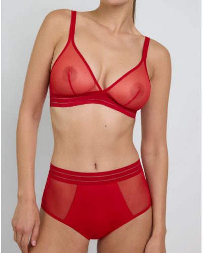 High-waist brief Maison Lejaby Nufit (Rouge Passion)