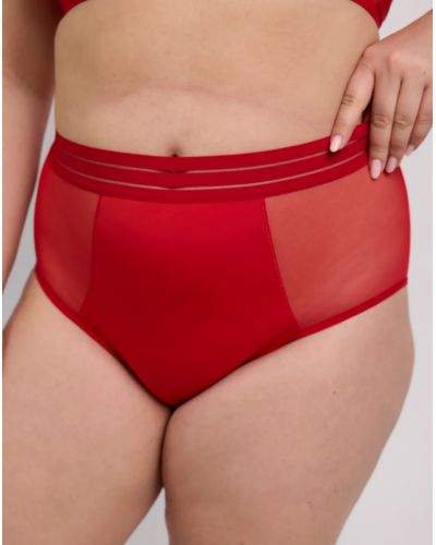 Culotte taille haute Maison Lejaby Nufit (Rouge Passion)