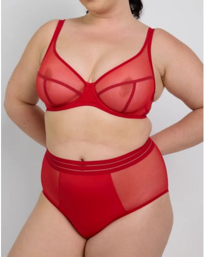 Culotte taille haute Maison Lejaby Nufit (Rouge Passion)