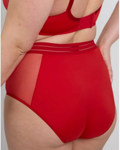 High-waist brief Maison Lejaby Nufit (Rouge Passion)