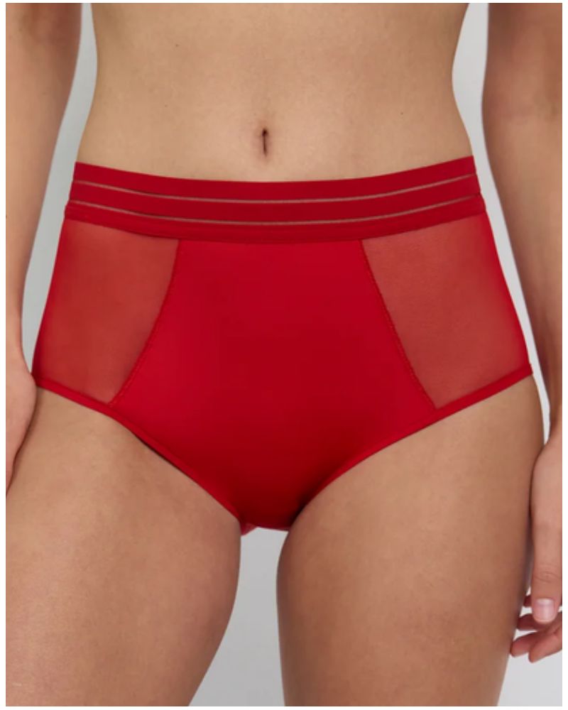 High-waist brief Maison Lejaby Nufit (Rouge Passion)