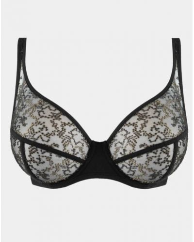 Sujetador con Aros de Tres Partes Maison Lejaby Nufit Stardust (Negro)